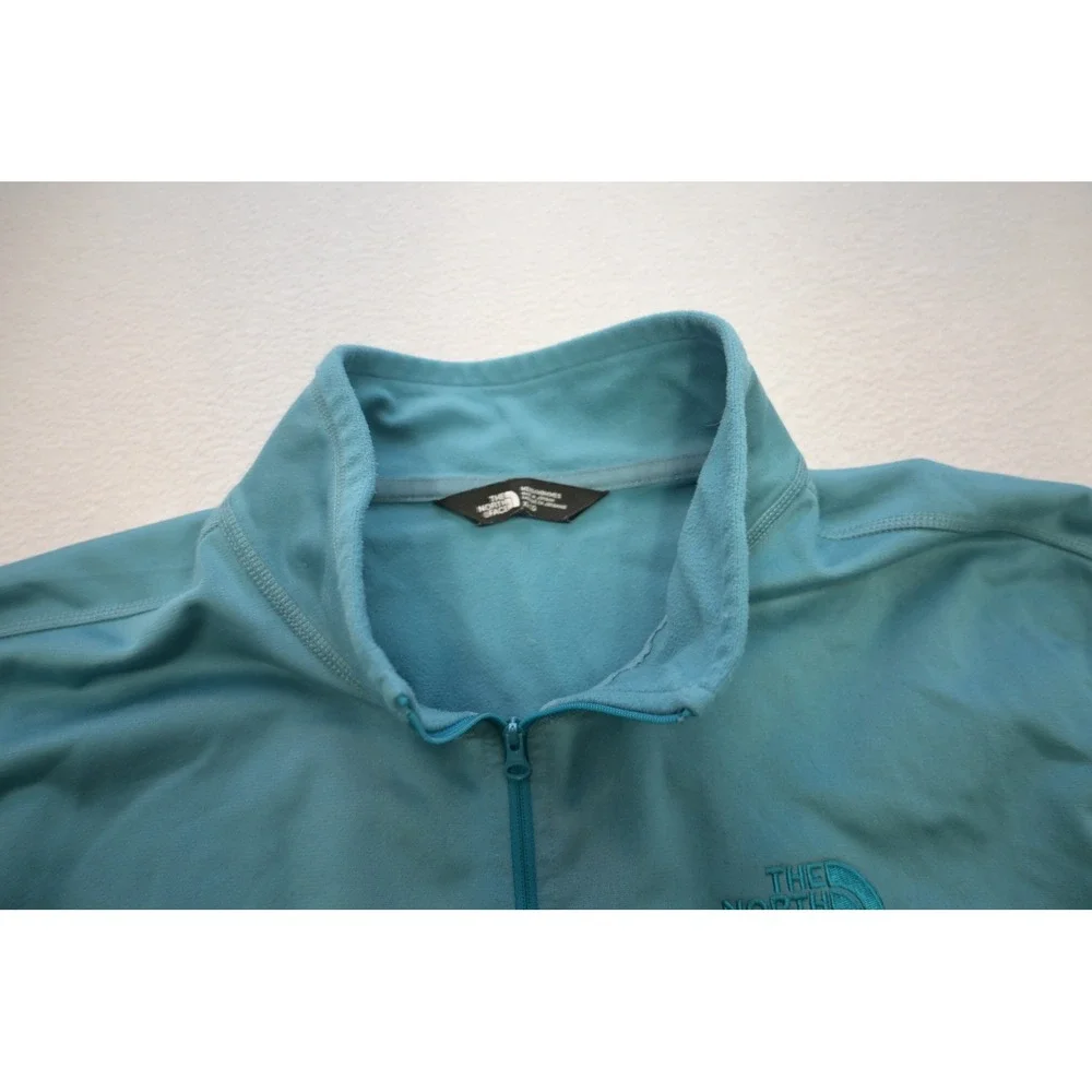 The North Face Quarter Zip Pullover Mens XL Turquoise‎ Lightweight Active